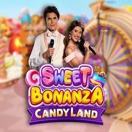 Sweet Bonanza Candy Land Live slot visual from Pragmatic Play available on lanistaa.eu